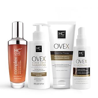 HC Complex, Ovex Şampuan, Maske, Keratin Sütü 4'lü Saç Bakım Seti