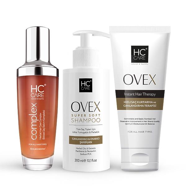 HC Complex, Ovex Şampuan, Ovex Maske 3'lü Saç Bakım Seti